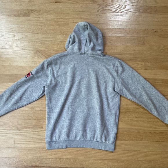 Gray Scandinavian Explorer NORWAY Hoodie Size Small - Picture 7 of 12